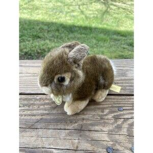 Aurora Miyoni Brown  Plush 7  inch  Easter Bunny Rabbit Stuffed Animal